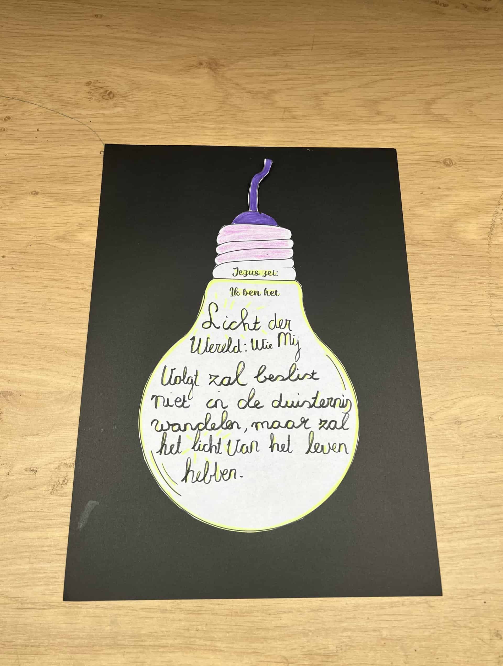 Johannes 8:12 handletteren - Afbeelding 2