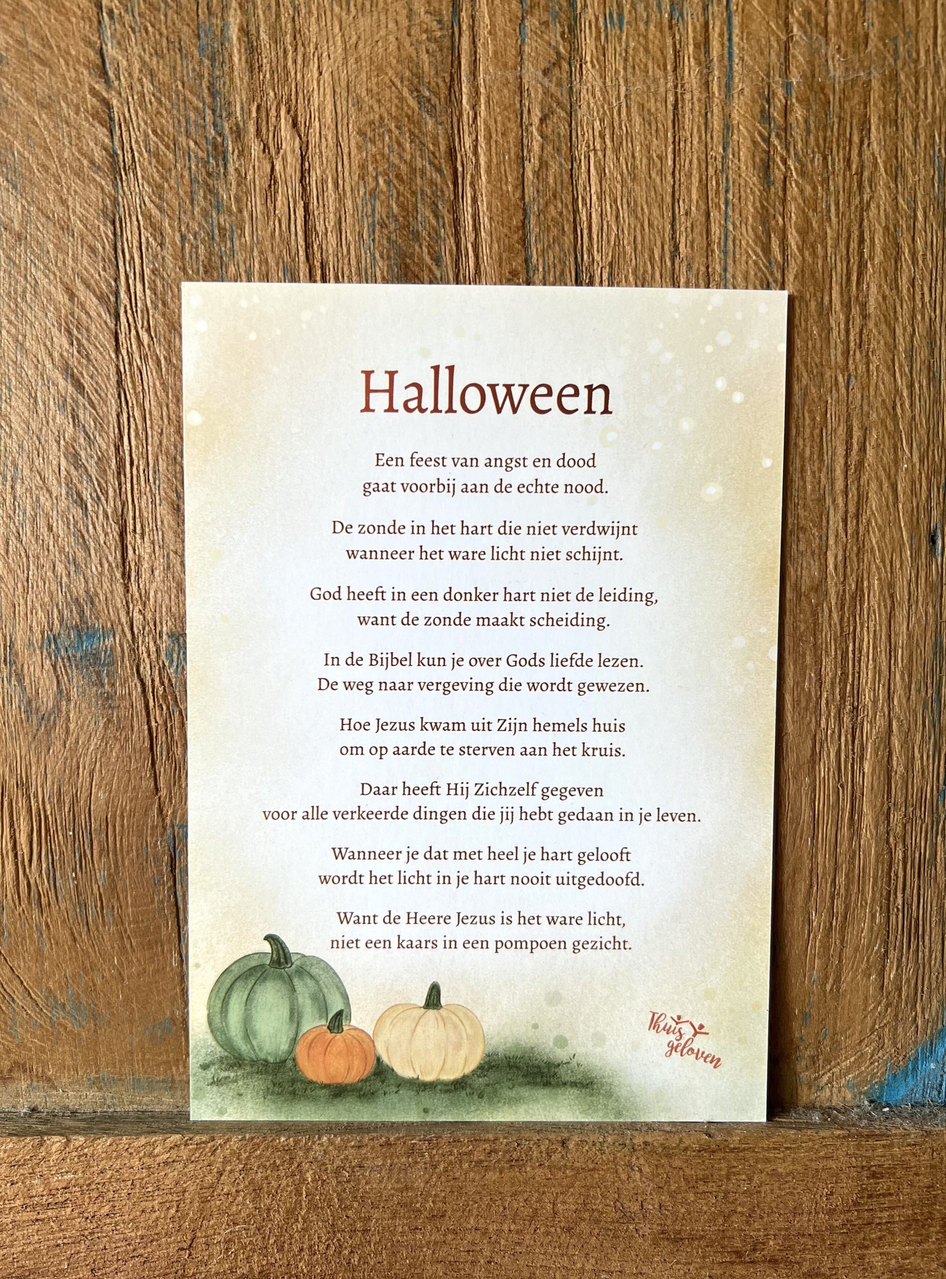 Halloween - christelijk - kaart - Afbeelding 3