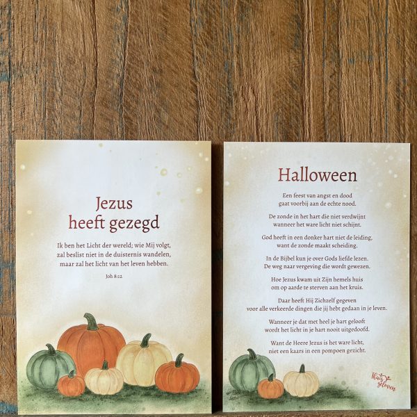 Halloween - christelijk - kaart